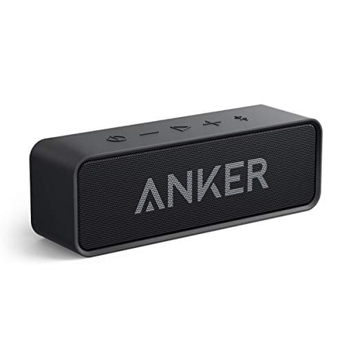 Anker Soundcore Bluetooth Speaker Upgraded Version with 24H Playtime, IPX5 Waterproof, Stereo Sound, 66ft Bluetooth Range, Built-In Mic, Portable Wireless Speaker for iPhone Samsung | 24H Playtime, IPX5 Waterproof, Stereo Sound, 66ft Bluetooth Range and Built-In Mic for iPhone and Samsung