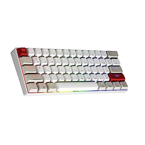 NEWMEN GM610 Wireless Mechanical Keyboard,60% Gaming keyboard Red Switch