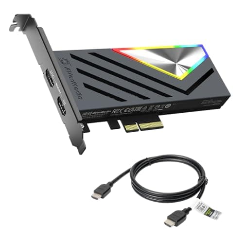 AVerMedia GC575 Live Gamer 4K 2.1 – HDMI 2.1 Capture Card for Streaming & Recording, 4K60 HDR, 1440p120, 1080p240, Ultra-Low Latency, VRR, PS5, Xbox Series X/S, PS4, Switch, OBS, Windows 11, PC