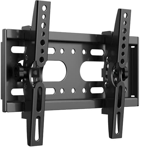 JXMTSPW TV Wall Bracket Tilt for 14-42" LED/LCD/OLED Flat&Curved TVs Monitor, Support 25kg with Max VESA 200x200mm Spirit Level Included, Television Wall Mount Fit 32 38 40 inch Universal TV Bracket