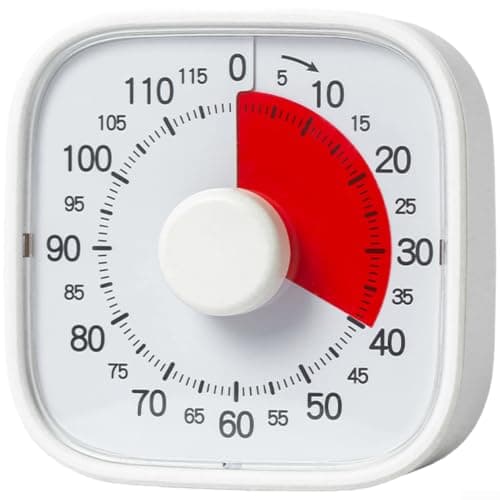 Comgooldool ABS Plastic Visual Timer 2 Hour Twist Start