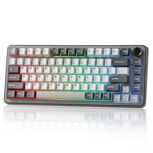 YUNZII B75 PRO 75% Wireless Mechanical Keyboard (Dark Grey,Cocoa Switch)