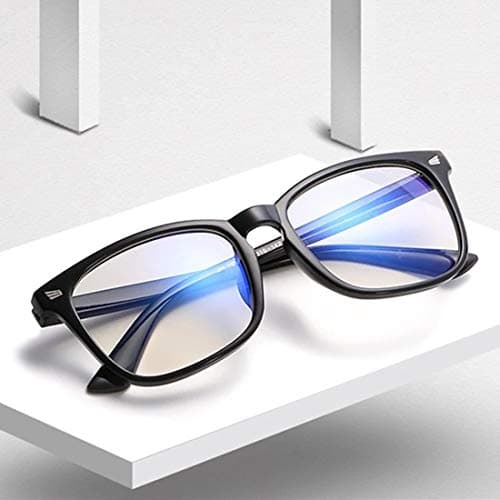 DRIP Blue Light Blocking Glasses Eyes Optics Computer Gaming Protect Filtering Men Women Anti Eyestrain Glare Headache Retro Vintage Fashion (Black)
