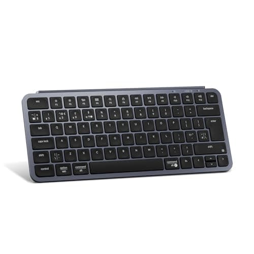 Keychron B1 Pro Wireless Keyboard - Ultra-Slim ZMK Design, Tri-Mode (2.4G/Bluetooth/USB-C), Quiet Tactile, 75% Layout for Mac/Windows/Linux (UK Layout) NOT Support NKRO & 6KRO - Space Grey