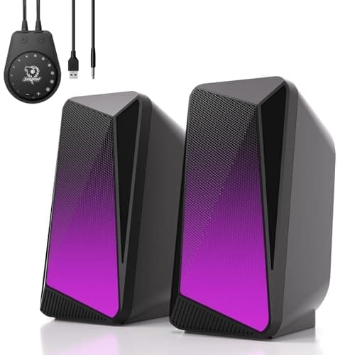 SOULION C30 Bluetooth PC Speakers for Desktop, Monitor, Laptop, Gaming