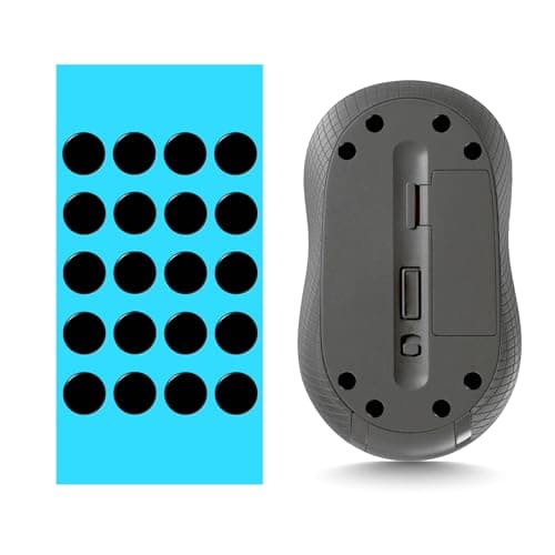 LICQIC PTFE Dot Silent Mouse Skates, 20 Pcs Black