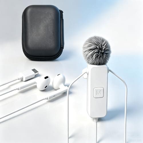 Sound Card Karaoke Headset with Real-Time in-Ear Monitoring & Microphone, 7 Sound Effects Voice Changer, Karaoke Headphones with Lavalier Compatible for iPhone 17 16 15 Pro Max, iPad Pro, Galaxy S25
