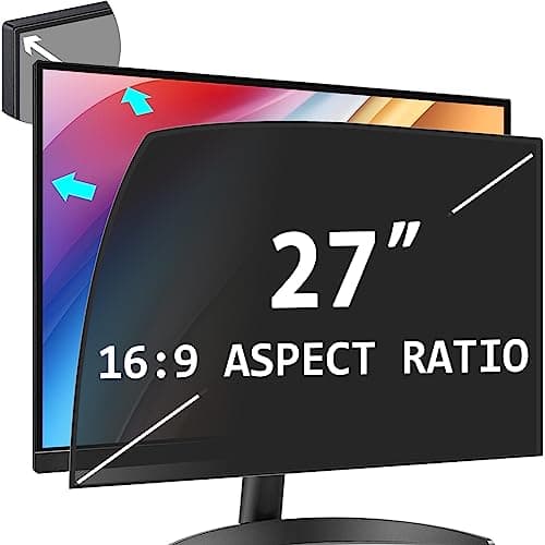 PYS Upgraded Privacy Filter for 27 Inch 16:9 Ultra-Slim Bezels Monitor