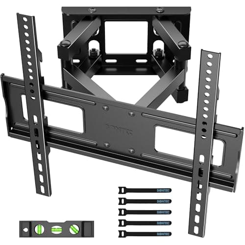 BONTEC TV Wall Bracket for 23-70 Inch TVs, Full Motion Wall Mount, 45 kg