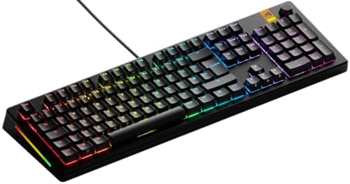 GLORIOUS Gaming GMMK 3 HE med dynamiska avtryckare, Hall Effect, 8K uppdateringsfrekvens, MX- och magnetbrytare, 100% fullstorlek, modulärt packningssystem, doubleshot PBT, Brittisk QWERTY - Svart