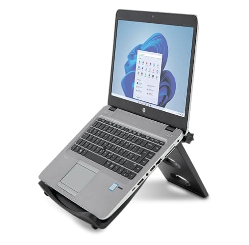 Kensington Grey Foldable 12–17” Adjustable Easy Riser Laptop Stand for Desk