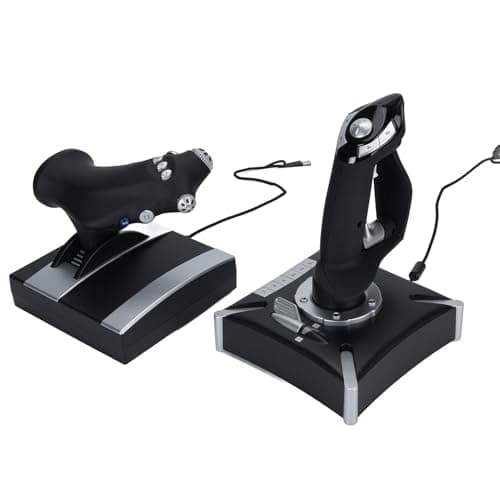 Flight Simulation Joystick with Vibration Function, Simulator Control for Series X S, Simulation System Joystick and Throttle for Wins7 8 10 11
