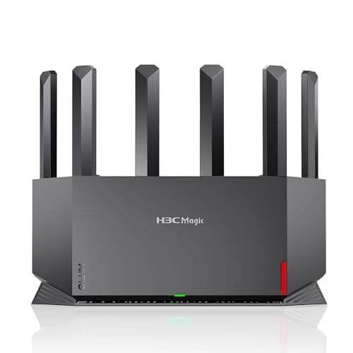 H3C AX5400 Dual Band WiFi 6 Router(NX54), 5400Mbps High-Speed Wireless Gaming Router, Long Range for 4K Streaming & Business, Ultra-Low Latency, Subscription-Free Parental Controls, VPN, EasyMesh