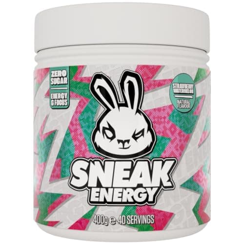 SNEAK Energy Drink Powder | Strawberry Watermelon |No Sugar. No Nasties. Just Natural Caffeine, Focus-Boosting Nootropics | 40 Servings