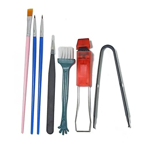 Jazuaiao 7PCS Switch Lube Station Tools Switches Picker Keycap Puller Mechanical Keyboard Lube Pen Kit for Lubing Keyboard Switch Opener Optical Kit Metal Swithes Puller Tool for Mechanical