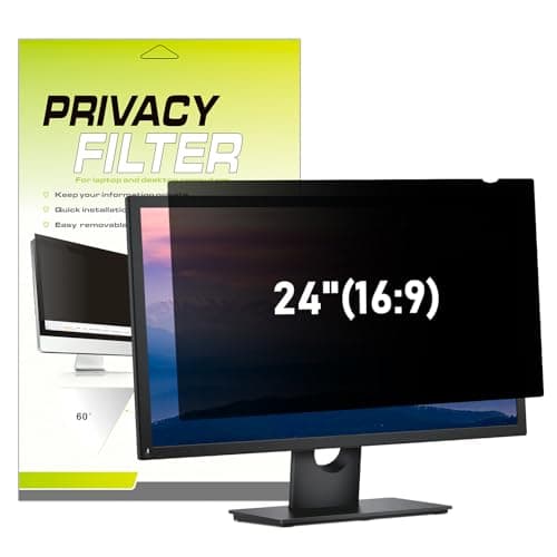 LAMA 24 Inch Computer Privacy Screen Filter, Universal Computer Monitor Privacy Filters (WxH:20.9"*11.73"), Anti-Spy/Anti-Scratch/Anti-Glare Protector for Widescreen Monitors(16:9)