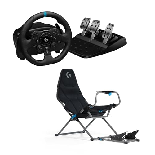 Logitech G G923 TrueForce Sim Racing Wheel & Pedals +Playseat Challenge PS5