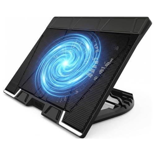 Zalman NS3000 Laptop Cooler Pad, 200m Fan, High Performance Cooling Stand | Gaming Notebook up to 17", Adjustable Heights (6-Level), Integrated USB hub with Type-C, Anti-slip Silicone Pads (ZM-NS3000)
