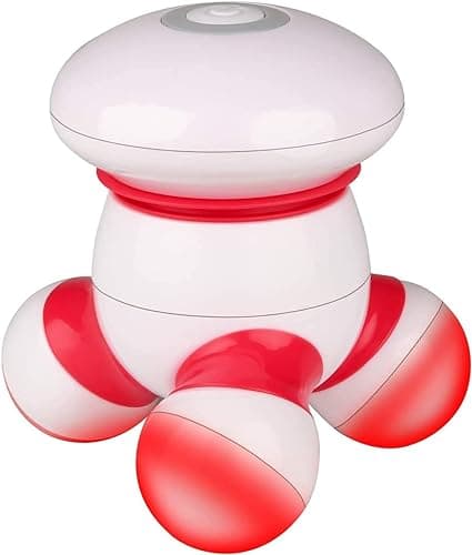 Cordless Mini Massager Portable Hand-held Electric Vibrating Deep Tissue Percussion Body Massager for Back, Neck, Hand, Shoulder, and Full Body Pain Relief, 3AAA Battery Operated to Use Everywhere