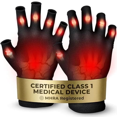 iMedic Arthritis Compression Gloves – Fingerless, 1 Pair, Medium, Black