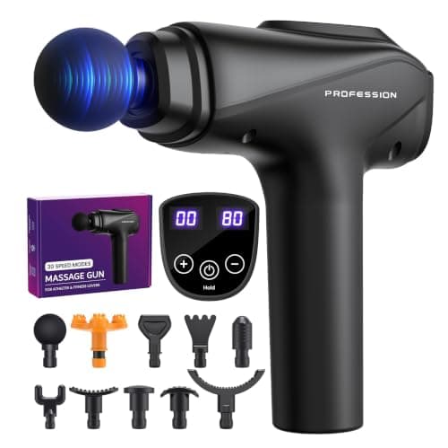 Bemkia Massage Gun Deep Tissue Muscle Percussion Massager 30 Speeds