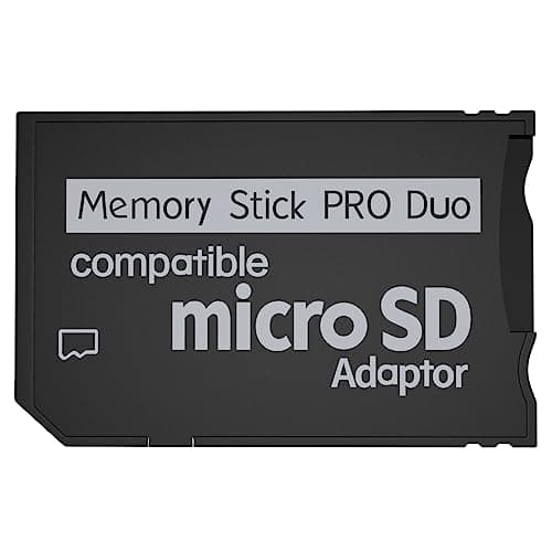 PSP Memory Stick Adapter: Micro SD to PSP Memory Stick PRO Duo MagicGate Card for Playstation Portable, Camera, Handycam