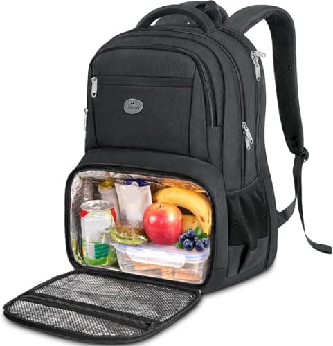 MATEIN 17 Inch Laptop Backpack with Lunch Compartment,Large Travel Rucksack