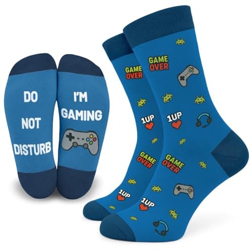 SC Products Do Not Disturb I'm Gaming Socks Age 8-13 | Cotton Rich Gamer Socks Stocking Fillers For Boys Gaming Gifts for Christmas