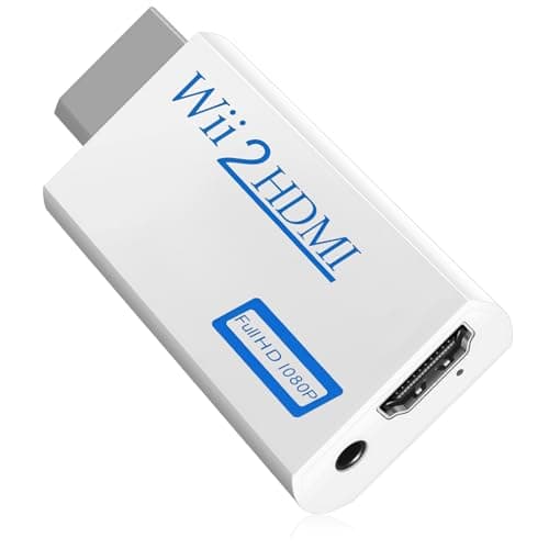kclkda Full HD 1080P HDMI Adapter Converter With 3.5mm Audio Video Output
