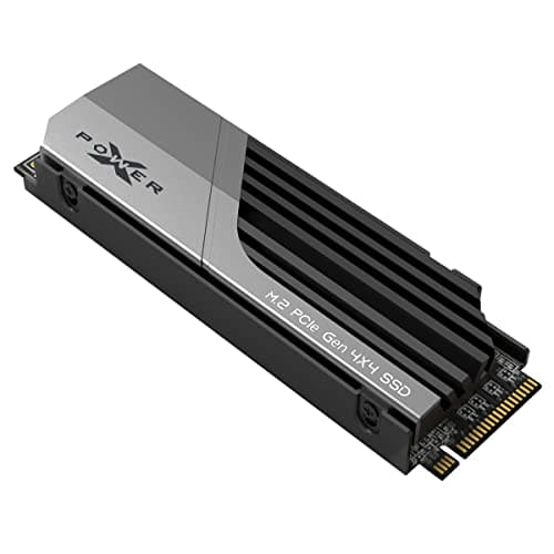 Silicon Power 2TB XS70 - Works with Playstation 5, Nvme PCIe Gen4 M.2 2280 Internal Gaming SSD R/W Up to 7,300/6,800 MB/s (SP02KGBP44XS7005)