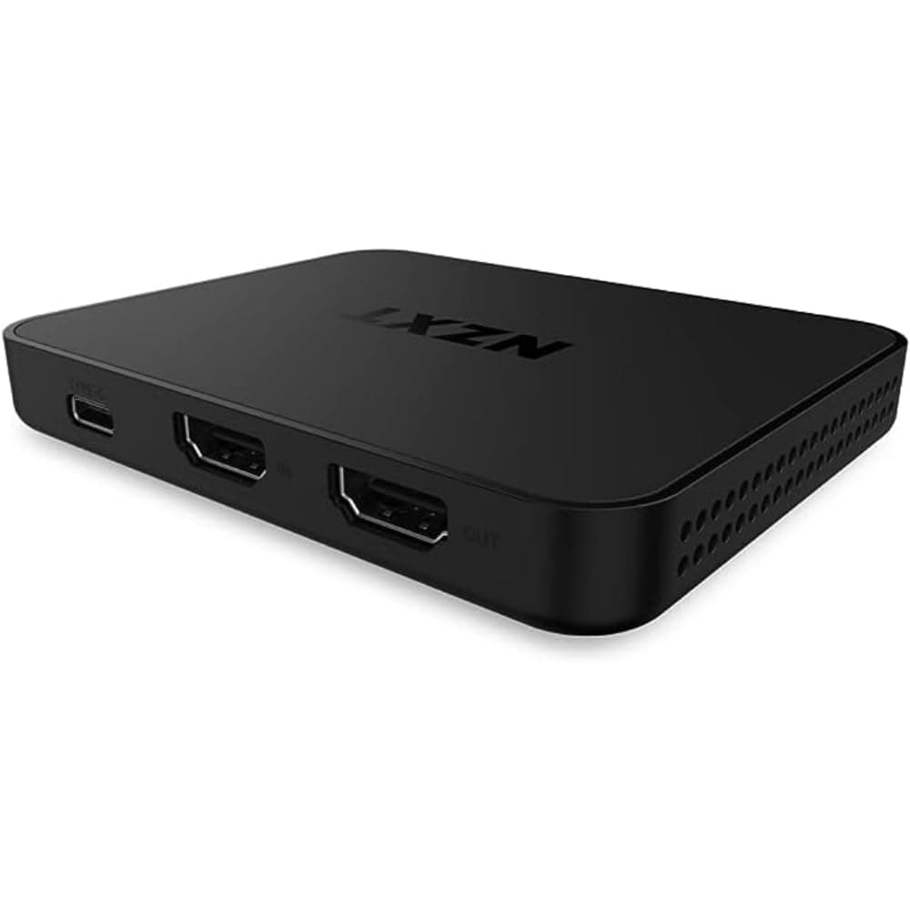 NZXT Signal 4K30 Full HD USB Capture Card - ST-SESC1-WW - 4K60 HDR and 240Hz at Full HD (1080p) - Live Streaming and Gaming - Zero-Lag Passthrough - Open Compatibility