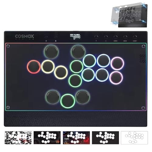 Haute42 C16 Leverless Arcade Stick, Magnetic DIY Art Panel, Hot-Swap