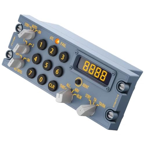 HGFYE Flight Simulator Digital Autopilot Panel PC Game Flights Controls Joystick, Throttle, Rudder Simulators Peripherals Professional General Aviation Control Play with Realistic Experience