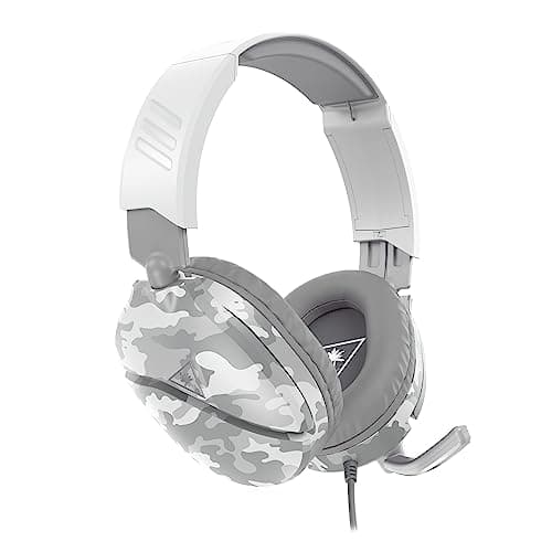 Turtle Beach Recon 70 Camo White Wired Multiplatform Gaming Headset for PS5, PS4, Xbox Series X or S, Xbox One and Mobile with 3.5mm Wired Connection, Flip-to-Mute Mic, 40mm Speakers
