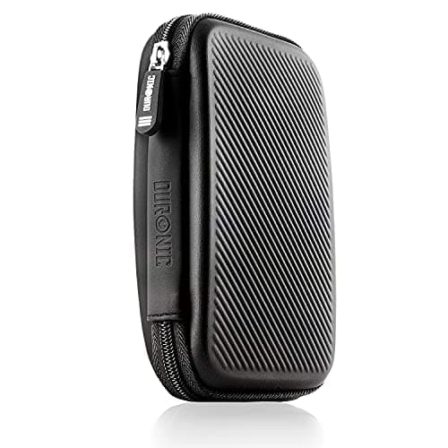 Duronic HDC2 BK Hard Drive Case EVA Portable Shockproof Travel Pouch, Black