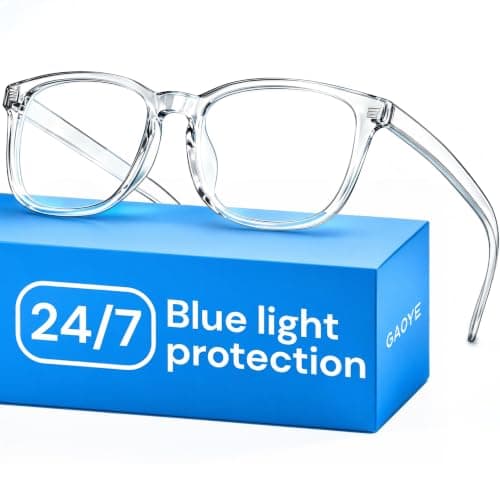 Gaoye Fashion Square Fake Eyeglasses, Eyewear Frames with Anti UV Ray Computer Gaming Glasses, Blue Light Blocking Glasses for Men