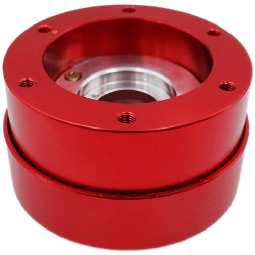 CWOQOCW Aluminum Quick Release Hub for MOZA R5 R9 R16 R21 and SIMAGIC Bases, Steering Wheel Adapter for Sim Racing Rig Red(Red)