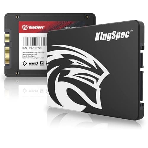 KingSpec 256GB 2.5" SATA III 6Gb/s SSD, Read Speed up to 550MB/s, 3D NAND Flash Internal Solid State Drive for Desktop & Laptop