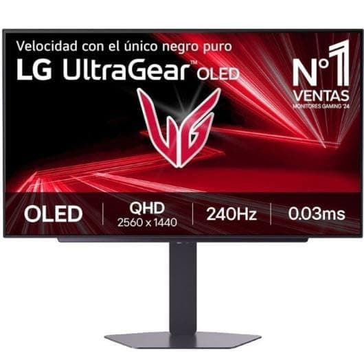 LG UltraGear 27GX704A-B 27" OLED Quad HD 240Hz 0.03ms Height Adjustable Monitor