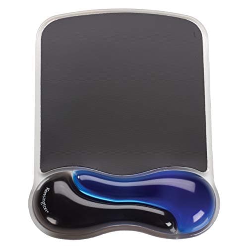 Kensington Blue & Black Gel Ventilated Ergonomic Mouse Mat with Wrist Rest