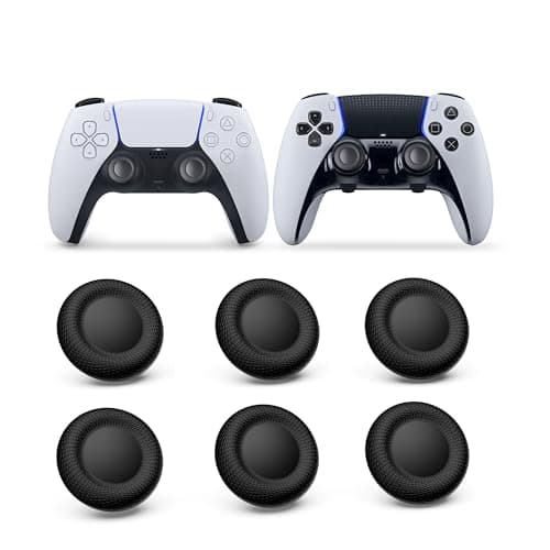 NEWDERY Joystick Replacement Grip Caps for PS5/PS4 Controller