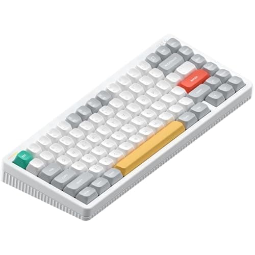 nuphy Halo V2 IO Wireless Mechanical Keyboard with PBT Keycaps,Hot Swappable Custom Gaming Keyboard,Aluminum Alloy Frame,RGB Backlit,Gasket Structure,BT5.0/USB-C/2.4GHz Low Latency Office Keyboards