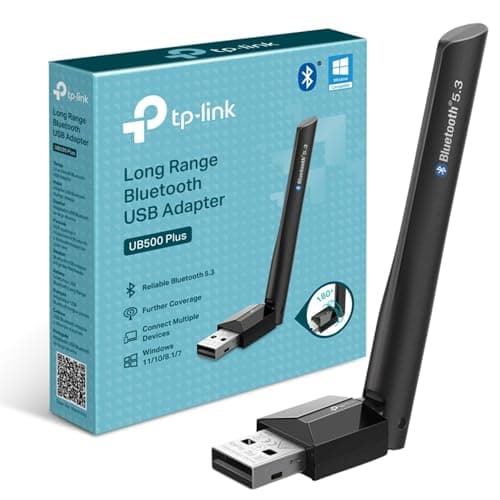 TP-Link UB500 Plus Bluetooth 5.3 USB Adapter for PC, Long-Range BT Dongle