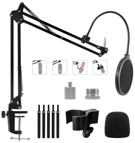 Boom Arm Mic Stand for Blue Yeti, HyperX Quadcast, Elgato Wave, Fifine K688