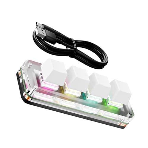 Customizable 4 Macro Pad Programmable Keyboard E Sports Gaming Shortcut Mechanical Small Keypad Shortcut Pad
