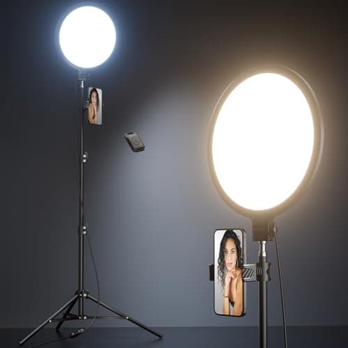 Weilisi 10.5" Ring Light with 69" Tripod Stand & Phone Holder