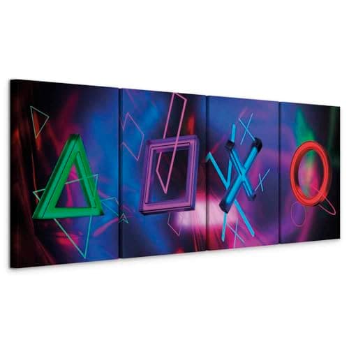 murando Canvas Wall Art For gamers 160x60 cm / 63"x24" 4 pcs