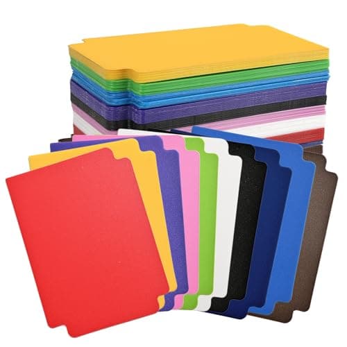 Card Dividers, 60 Pcs 3.7 x 2.7 Inch Plastic Reusable Card Sorting Dividers Separators with Tabs Sports Cards Divider for Storage