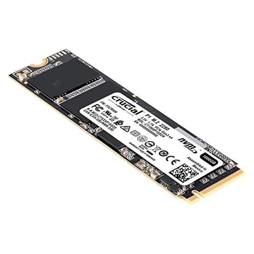 Crucial P1 1 TB CT1000P1SSD8 Internal Solid State Drive-up to 2000 MB/s (3D NAND, NVMe, PCIe, M.2), Black