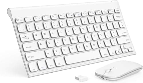 seenda WGJP-031 Small Portable Wireless Keyboard and Mouse Combo White
